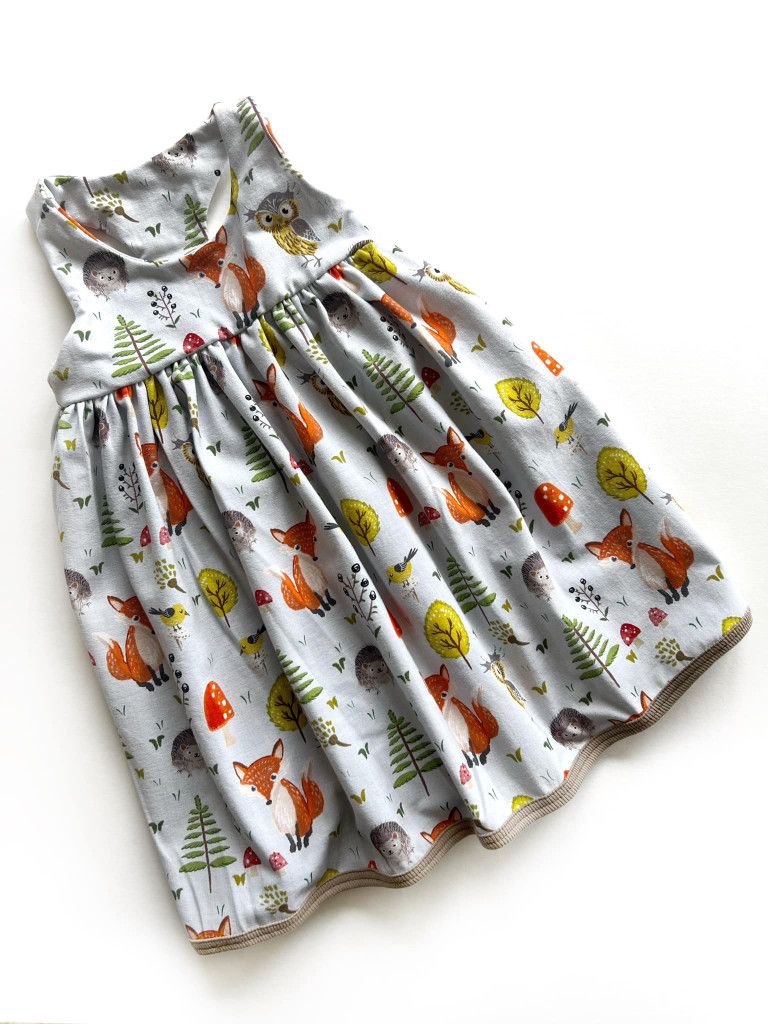 Forest Friends Racer Back Tank Dress 2T