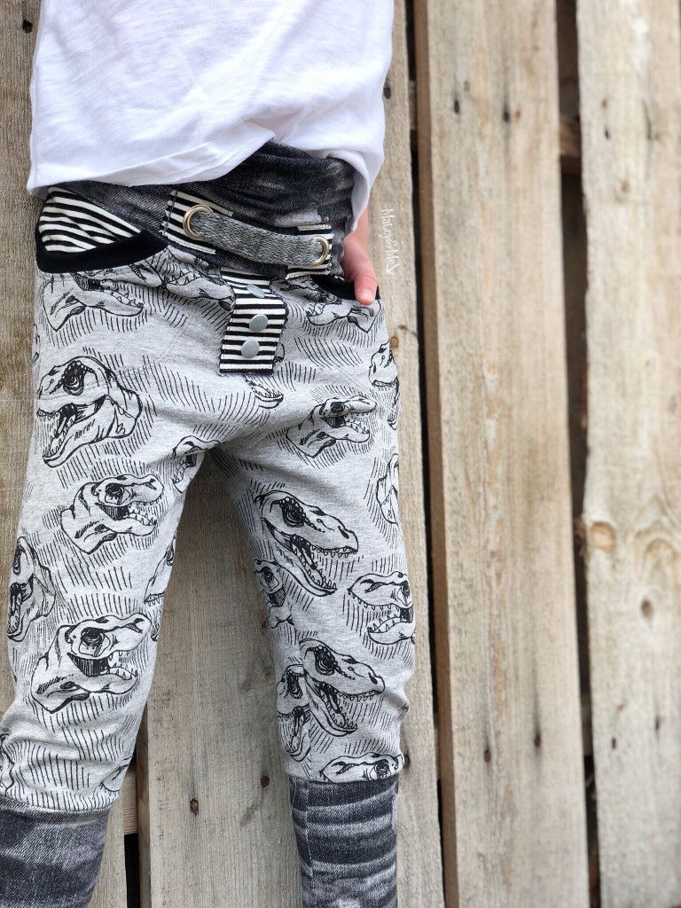Distressed Dinos Forever Fit Joggers