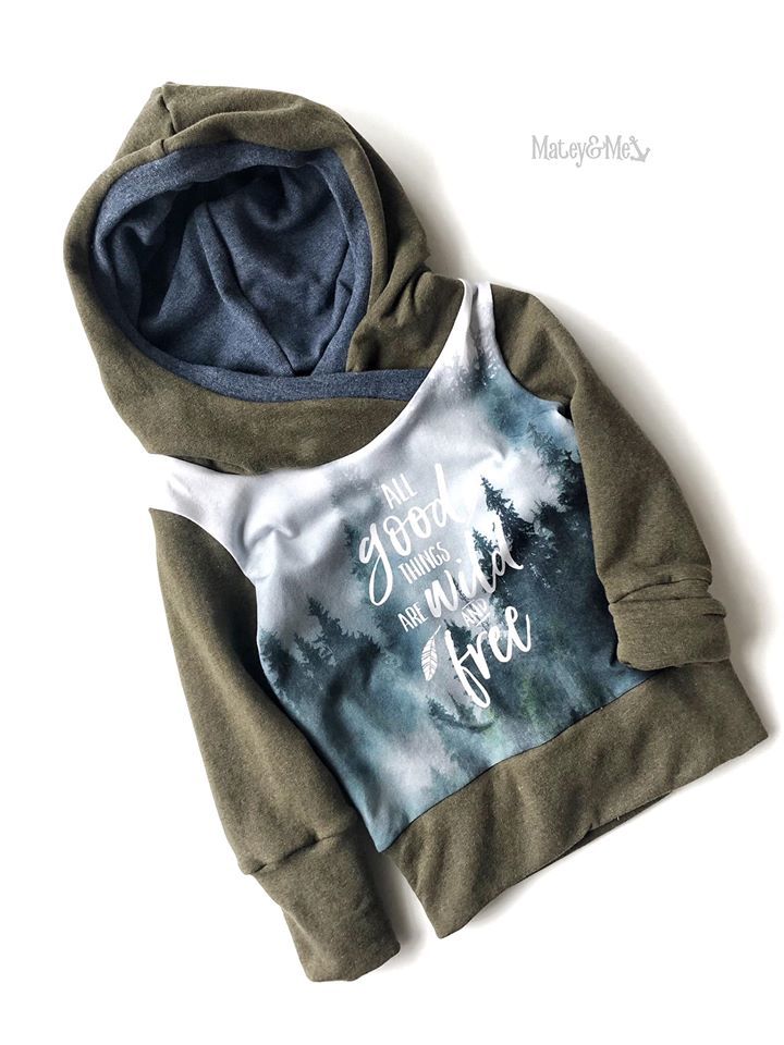 Wild and Free 1-3 Years Grow With Me Hoodie