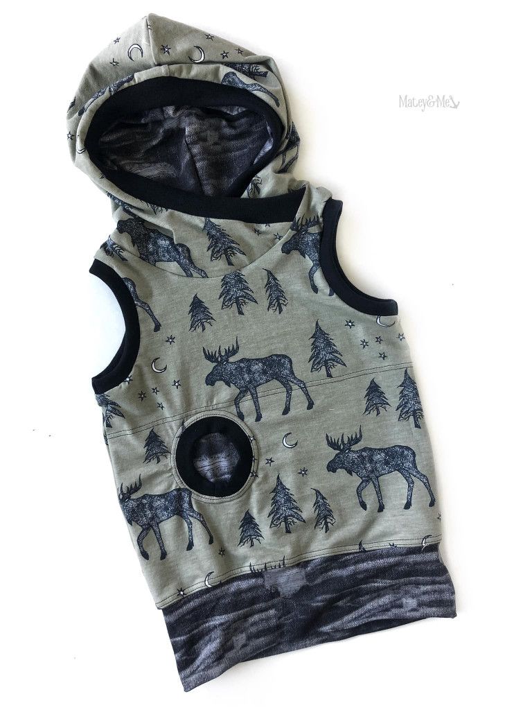 Moose Walk Hooded Vest 6-9 Years GWM