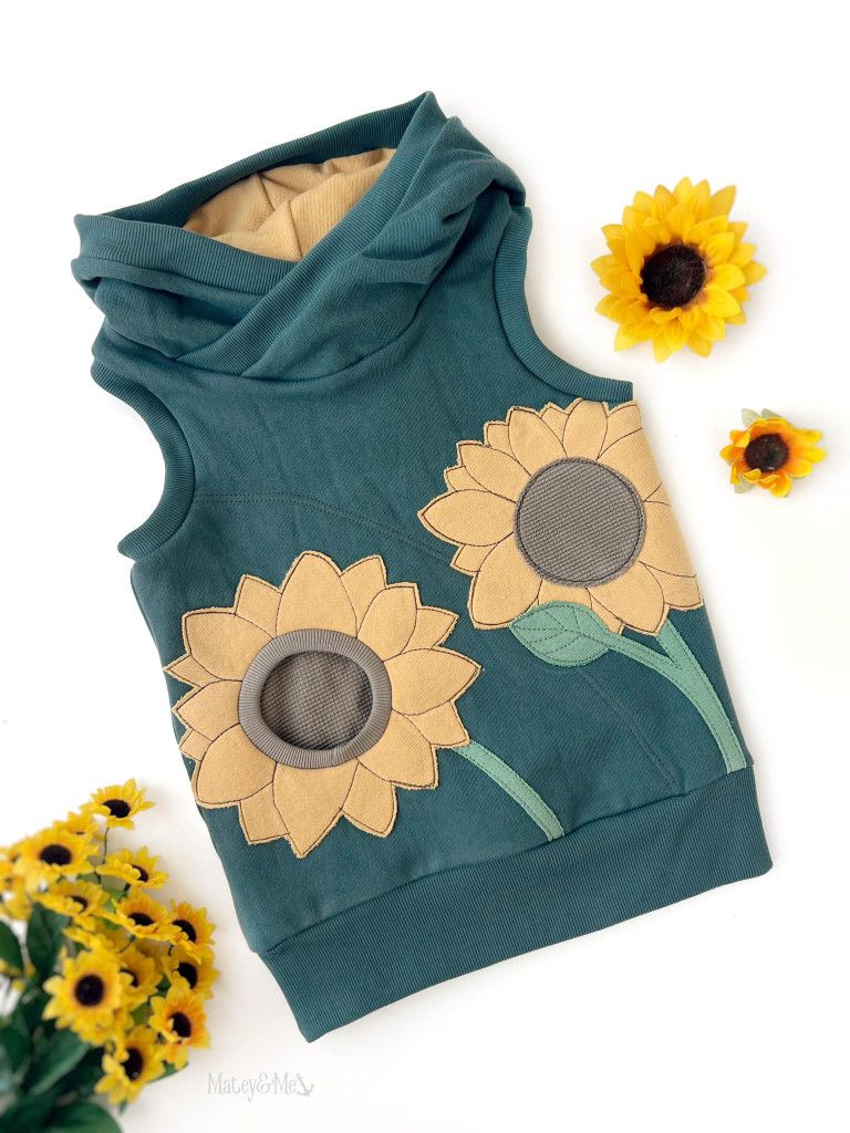 Sunflower Hooded Vest 6-9 GWM