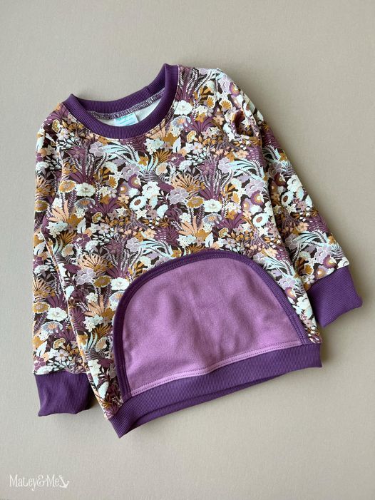 Autumn Floral Pull over 3/4