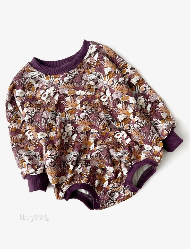 Autumn Bouquet Sweater Romper 2T